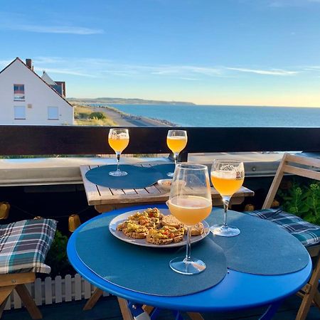 Duplex Avec Jacuzzi Vue Imprenable Sur La Baie De Wissant Exterior foto