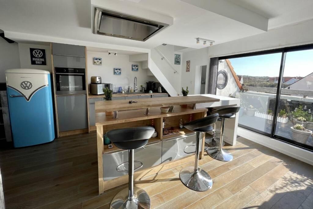 Duplex Avec Jacuzzi Vue Imprenable Sur La Baie De Wissant Exterior foto