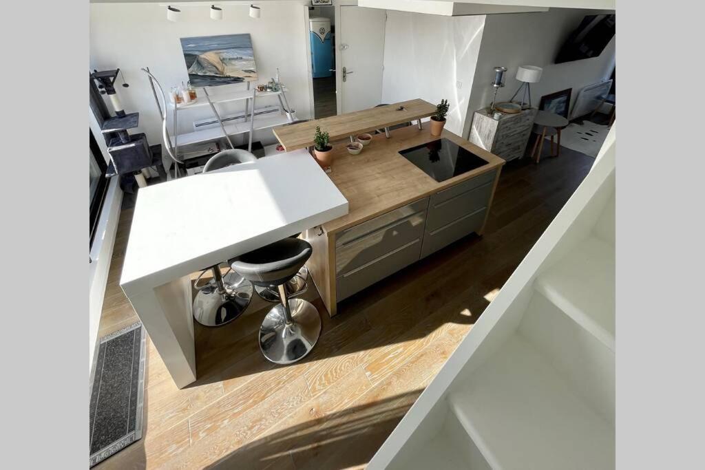 Duplex Avec Jacuzzi Vue Imprenable Sur La Baie De Wissant Exterior foto