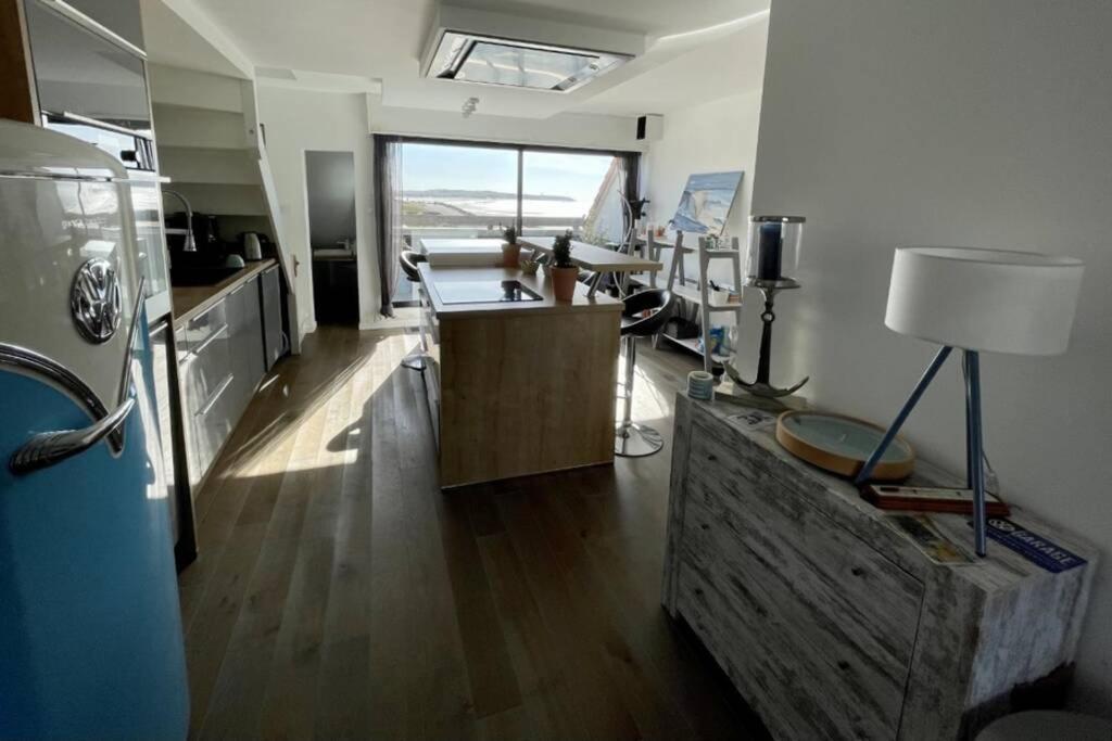 Duplex Avec Jacuzzi Vue Imprenable Sur La Baie De Wissant Exterior foto