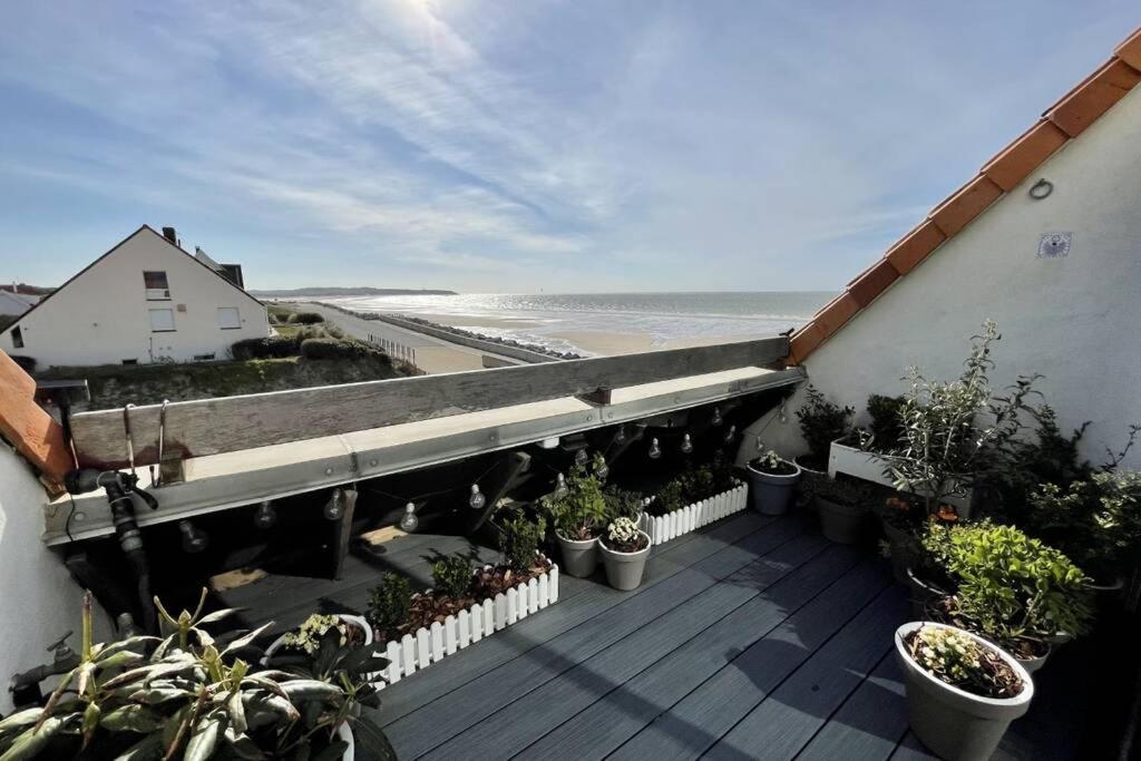Duplex Avec Jacuzzi Vue Imprenable Sur La Baie De Wissant Exterior foto